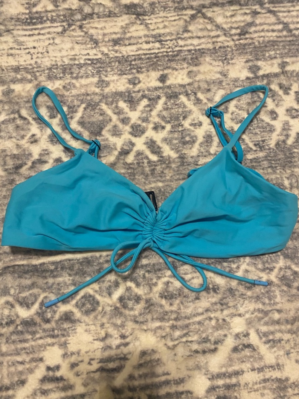 Blackbough Swim Sophia Bikini Top in Aqua Blue